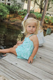 Peplum Top in Palm
