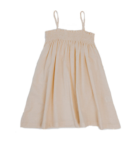 BUTTERCREAM SMOCKED DRESS