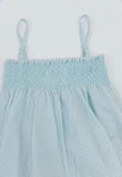 BIT OF BLUE SMOCKED DRESS