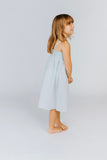 BIT OF BLUE SMOCKED DRESS